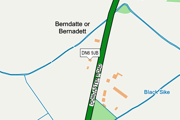 DN6 9JB map - OS OpenMap – Local (Ordnance Survey)