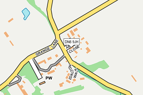 DN6 9JH map - OS OpenMap – Local (Ordnance Survey)