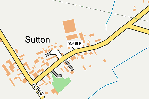 DN6 9LB map - OS OpenMap – Local (Ordnance Survey)