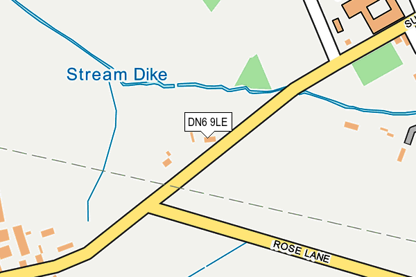 DN6 9LE map - OS OpenMap – Local (Ordnance Survey)