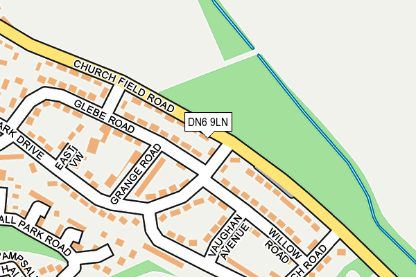 DN6 9LN map - OS OpenMap – Local (Ordnance Survey)
