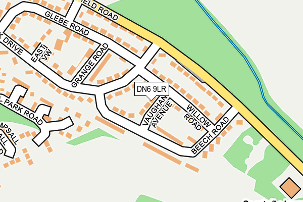 DN6 9LR map - OS OpenMap – Local (Ordnance Survey)