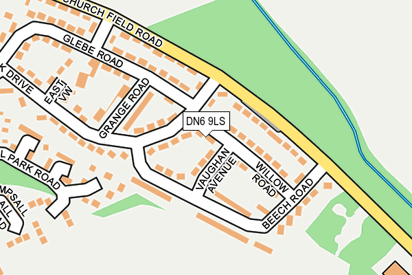 DN6 9LS map - OS OpenMap – Local (Ordnance Survey)