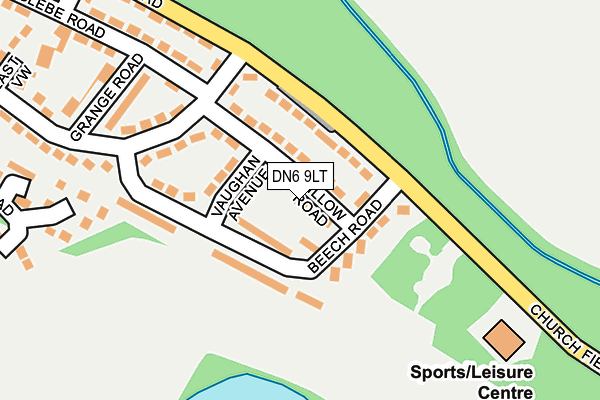 DN6 9LT map - OS OpenMap – Local (Ordnance Survey)