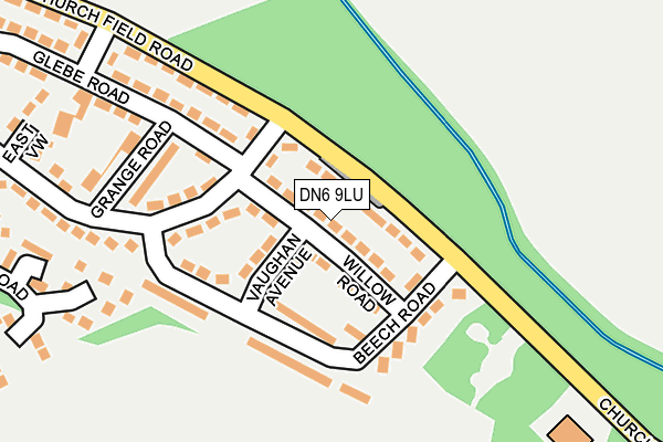 DN6 9LU map - OS OpenMap – Local (Ordnance Survey)