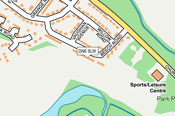DN6 9LW map - OS OpenMap – Local (Ordnance Survey)