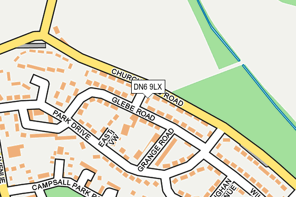 DN6 9LX map - OS OpenMap – Local (Ordnance Survey)
