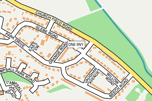 DN6 9NY map - OS OpenMap – Local (Ordnance Survey)