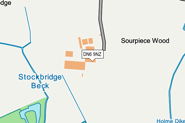 DN6 9NZ map - OS OpenMap – Local (Ordnance Survey)