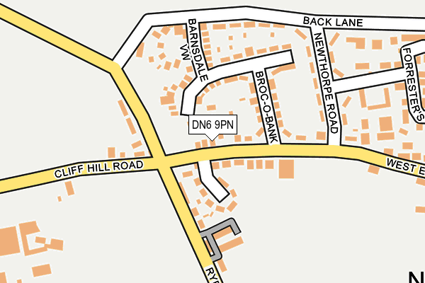 DN6 9PN map - OS OpenMap – Local (Ordnance Survey)