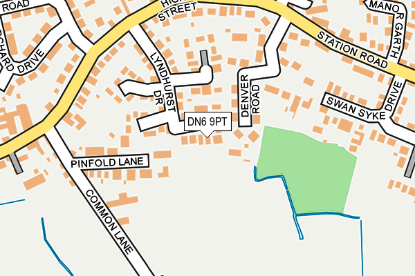 DN6 9PT map - OS OpenMap – Local (Ordnance Survey)