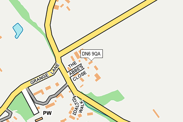 DN6 9QA map - OS OpenMap – Local (Ordnance Survey)