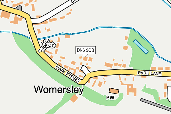 DN6 9QB map - OS OpenMap – Local (Ordnance Survey)