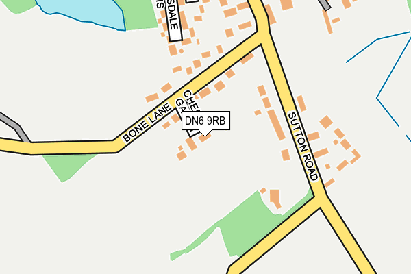 DN6 9RB map - OS OpenMap – Local (Ordnance Survey)