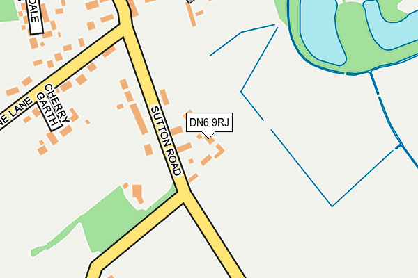 DN6 9RJ map - OS OpenMap – Local (Ordnance Survey)