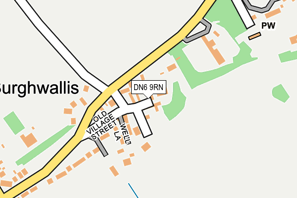 DN6 9RN map - OS OpenMap – Local (Ordnance Survey)