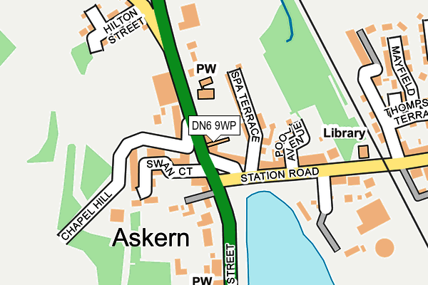 DN6 9WP map - OS OpenMap – Local (Ordnance Survey)