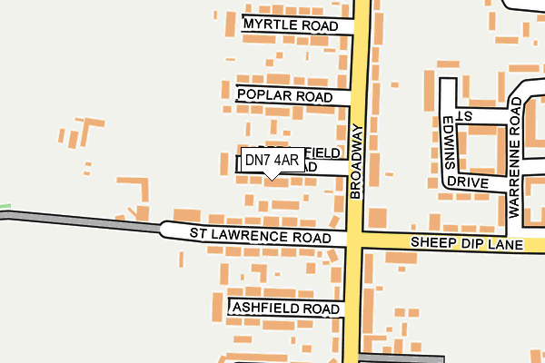 DN7 4AR map - OS OpenMap – Local (Ordnance Survey)