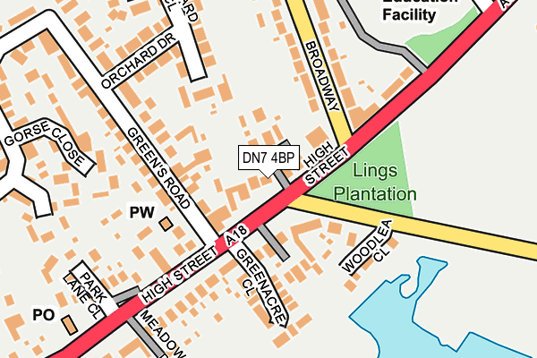 Map of KESA ESTATES LIMITED at local scale
