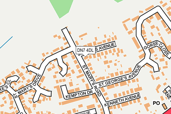 DN7 4DL map - OS OpenMap – Local (Ordnance Survey)