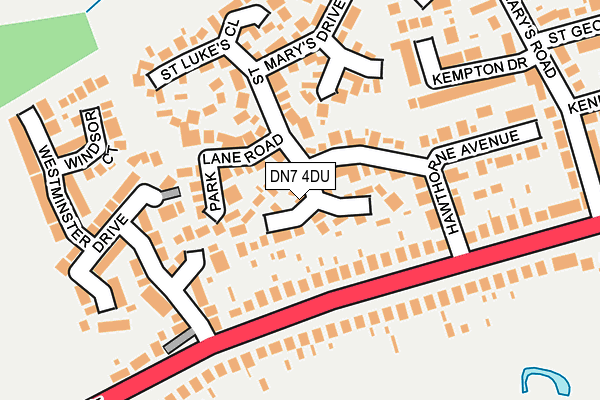 DN7 4DU map - OS OpenMap – Local (Ordnance Survey)