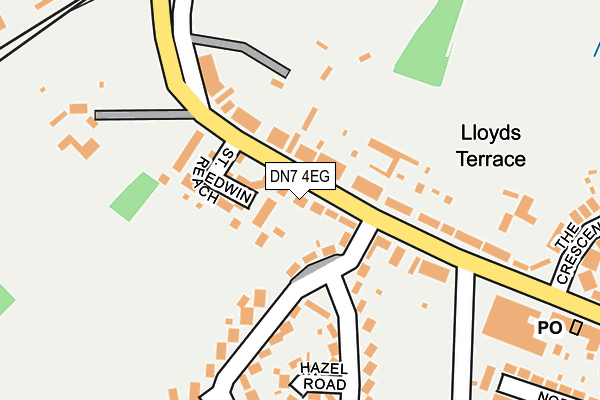 DN7 4EG map - OS OpenMap – Local (Ordnance Survey)