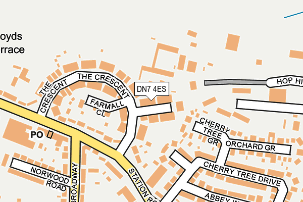 DN7 4ES map - OS OpenMap – Local (Ordnance Survey)