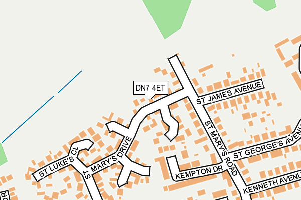 DN7 4ET map - OS OpenMap – Local (Ordnance Survey)