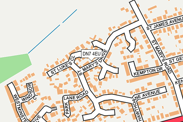 DN7 4EU map - OS OpenMap – Local (Ordnance Survey)