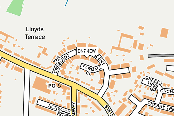 DN7 4EW map - OS OpenMap – Local (Ordnance Survey)