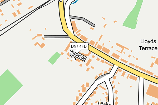 DN7 4FD map - OS OpenMap – Local (Ordnance Survey)