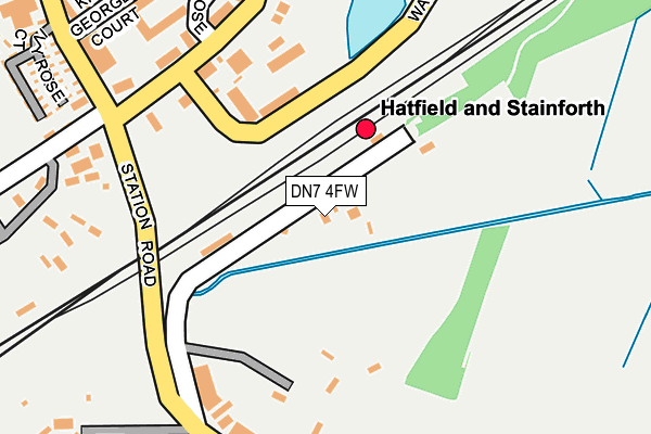 DN7 4FW map - OS OpenMap – Local (Ordnance Survey)