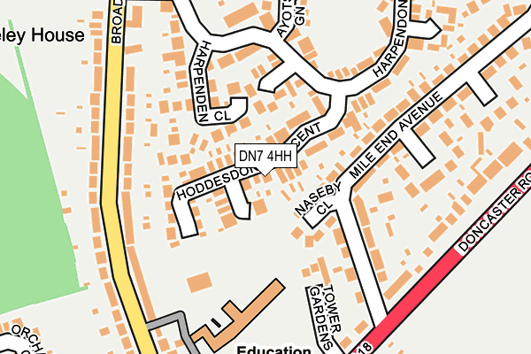 DN7 4HH map - OS OpenMap – Local (Ordnance Survey)