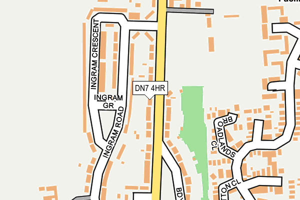 DN7 4HR map - OS OpenMap – Local (Ordnance Survey)