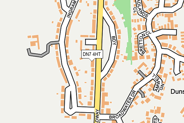 DN7 4HT map - OS OpenMap – Local (Ordnance Survey)