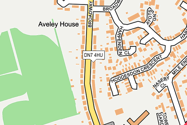 DN7 4HU map - OS OpenMap – Local (Ordnance Survey)