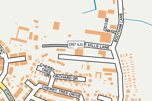 DN7 4JU map - OS OpenMap – Local (Ordnance Survey)