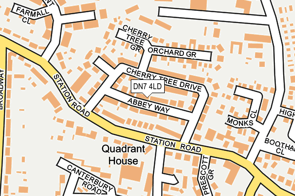 DN7 4LD map - OS OpenMap – Local (Ordnance Survey)