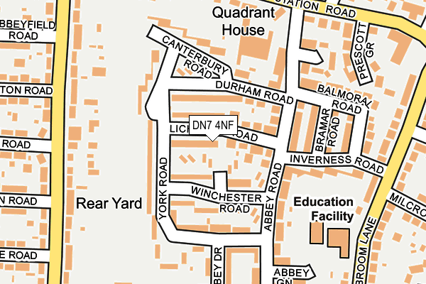 DN7 4NF map - OS OpenMap – Local (Ordnance Survey)