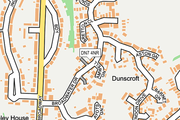 DN7 4NR map - OS OpenMap – Local (Ordnance Survey)
