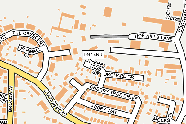 DN7 4NU map - OS OpenMap – Local (Ordnance Survey)