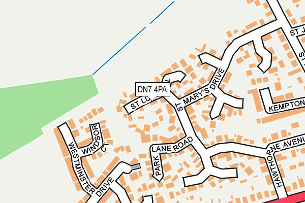 DN7 4PA map - OS OpenMap – Local (Ordnance Survey)