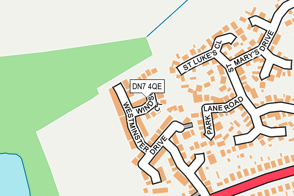 DN7 4QE map - OS OpenMap – Local (Ordnance Survey)