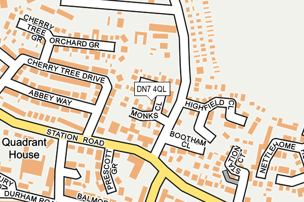 DN7 4QL map - OS OpenMap – Local (Ordnance Survey)