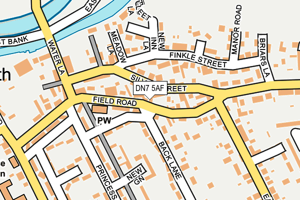 DN7 5AF map - OS OpenMap – Local (Ordnance Survey)