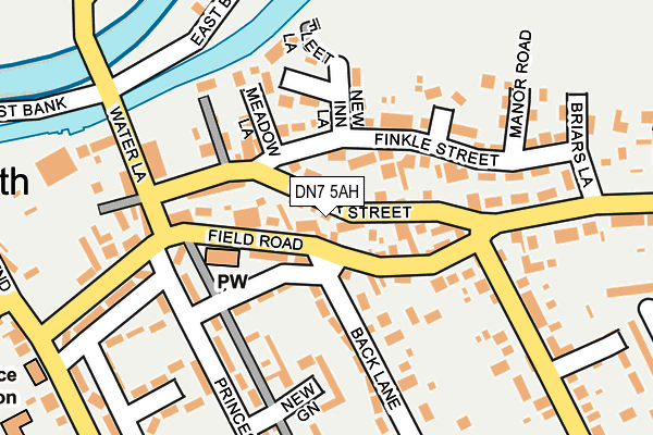 DN7 5AH map - OS OpenMap – Local (Ordnance Survey)