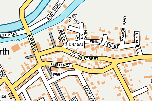 DN7 5AJ map - OS OpenMap – Local (Ordnance Survey)