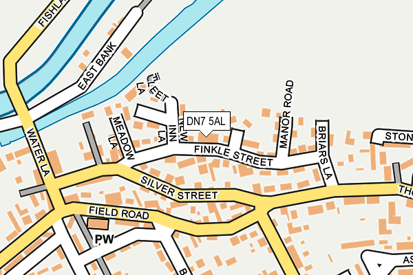 DN7 5AL map - OS OpenMap – Local (Ordnance Survey)