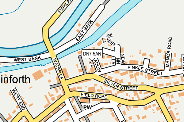 DN7 5AN map - OS OpenMap – Local (Ordnance Survey)