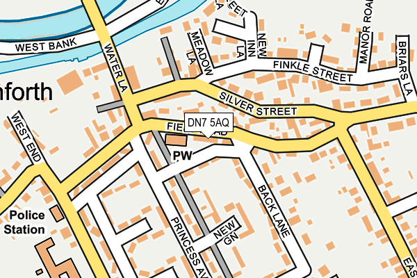 DN7 5AQ map - OS OpenMap – Local (Ordnance Survey)